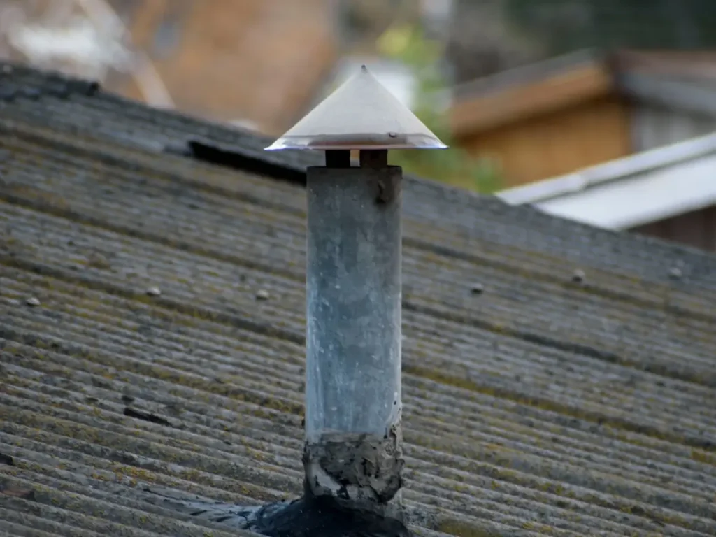 Roof vent pipe and boot on a shingle roof in Tanglewilde, Lacey, WA